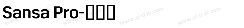 Sansa Pro字体转换 Sansa Pro字体转换